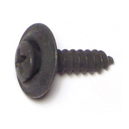 Midwest Fastener Sheet Metal Screw, #8 x 5/8 in, Black Phosphate Steel Oval Head Phillips Drive, 15 PK 64073